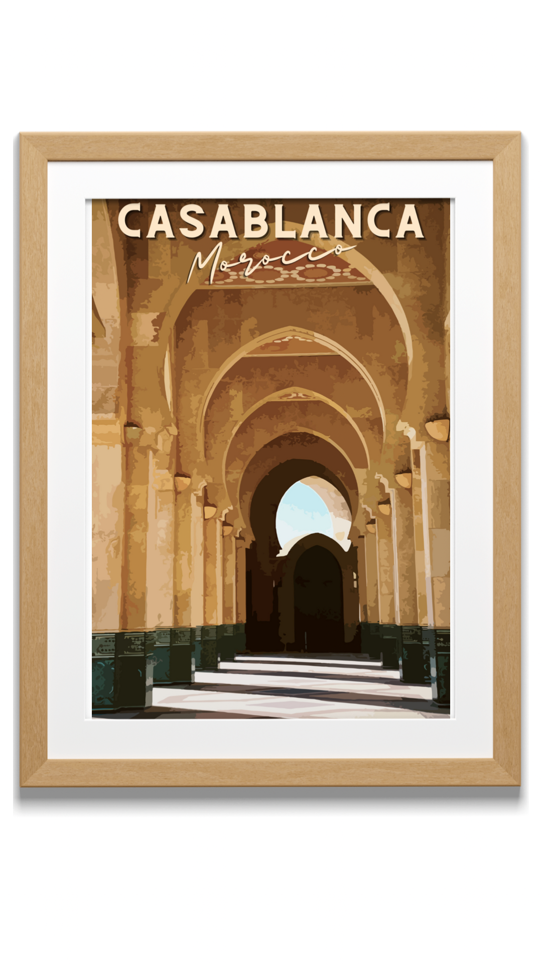 Affiche « Mosquée Hassan II Casablanca » - Ghazel Boutique