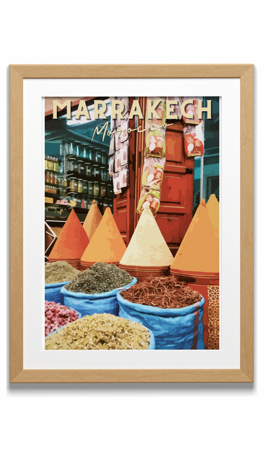 Affiche « Mellah Marrakech » - Ghazel Boutique