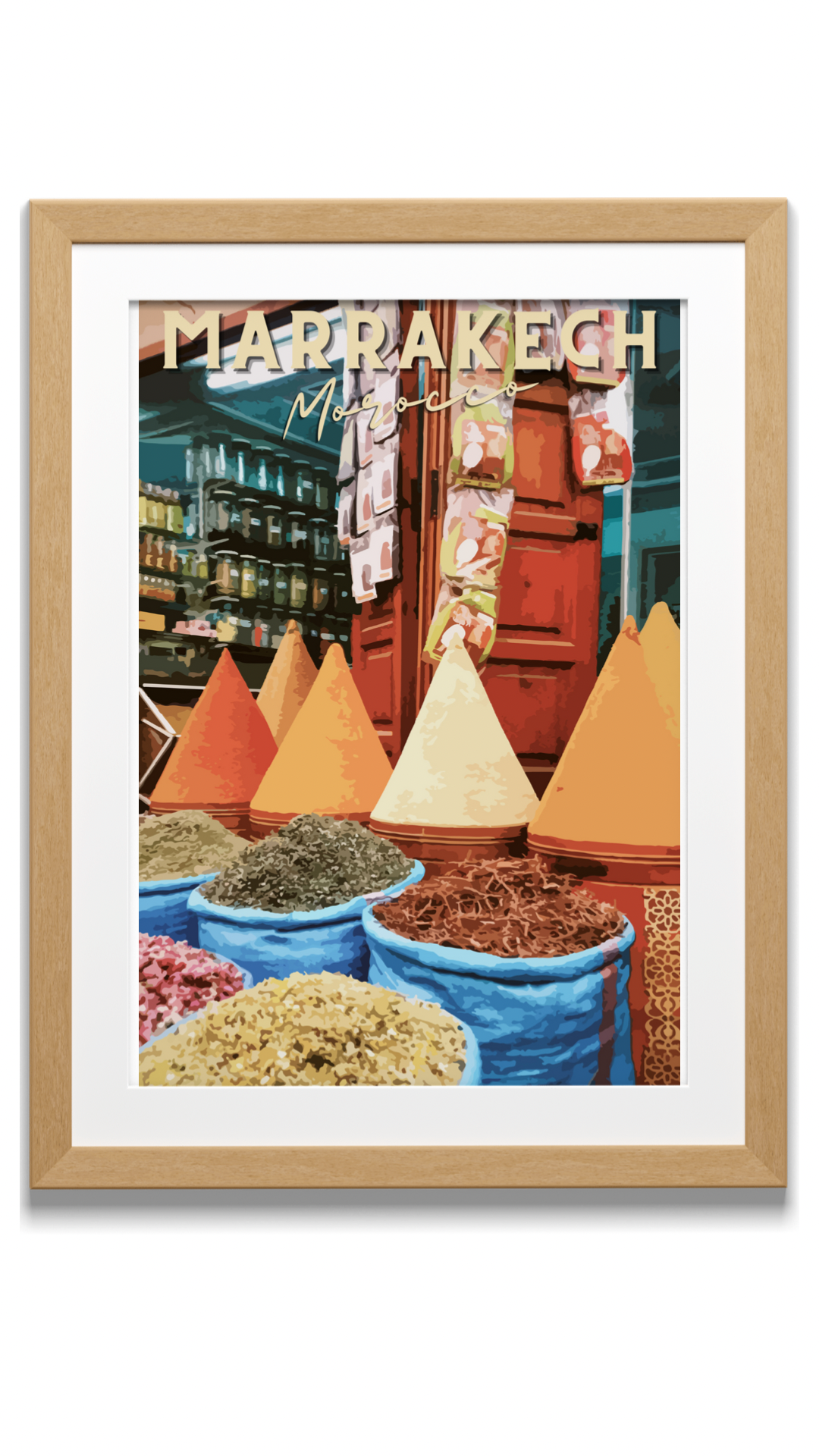 Affiche « Mellah Marrakech » - Ghazel Boutique